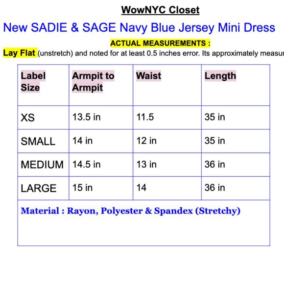 NWT SADIE & SAGE Blue Jersey tank mini‎ dress - Picture 5 of 9